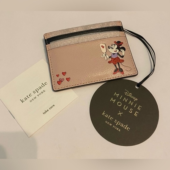 Kate Spade x Disney Minnie Mouse Card Wallet - Picture 2 of 8